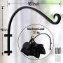 AJART Hanging Plant Bracket|Plant Hangers Outdoor (16inches/Black) Thicker More Durable Rust-Resistant, Heavy Duty Plant Hooks AJART Hanging Plant Bracket|Plant Hangers Outdoor (16inches/Black) Thicker More Durable Rust-Resistant, Heavy Duty Plant Hooks