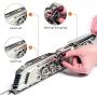 Timeformachine 3D Model kit Vintage Scale Model Train kit Dazzling Steamliner-Moving Wind-Up Train Model | 3D Puzzle for Adults-Metal DIY Kit Metal Model Collectible DIY Construction Set of a Train