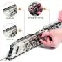 Timeformachine 3D Model kit Vintage Scale Model Train kit Dazzling Steamliner-Moving Wind-Up Train Model | 3D Puzzle for Adults-Metal DIY Kit Metal Model Collectible DIY Construction Set of a Train