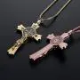 EING Metal And Crystal Diamond Cross Jesus Christian Car Rear View Mirror Pendant Hanging Car Styling Accessories Auto Decoration,Gold EING Metal And Crystal Diamond Cross Jesus Christian Car Rear View Mirror Pendant Hanging Car Styling Accessories Auto Decoration,Gold
