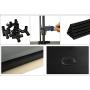 JEROAL Closet Wardrobe Portable Clothes Storage Organizer with Metal Shelves and Dustproof Non-Woven Fabric Cover,51.18X17.72X65.35 in(WxDxH) (Black)