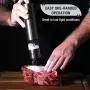 Electric Salt or Pepper Grinder - Battery Operated Ceramic Burr Peppermill Shaker - Automatic Stainless Steel Grinders - Mill With LED Light by Eparé Electric Salt or Pepper Grinder - Battery Operated Ceramic Burr Peppermill Shaker - Automatic Stainless Steel Grinders - Mill With LED Light by Eparé