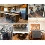Vintage Industrial Bar Stool-Rustic Swivel Bar Stool-Round Wood Metal Stool-Kitchen Counter Height Adjustable Pipe Stool-Cast Steel Stool 20-27 Inch (Set of 2)