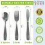 15 Piece Stainless Steel Kids Silverware Set - Child and Toddler Safe Flatware - Kids Utensil Set - Metal Kids Cutlery Set Includes 5 Small Kids Spoons, 5 Forks & 5 Knives 15 Piece Stainless Steel Kids Silverware Set - Child and Toddler Safe Flatware - Kids Utensil Set - Metal Kids Cutlery Set Includes 5 Small Kids Spoons, 5 Forks & 5 Knives