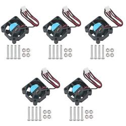 5PCS Raspberry Pi Fan Kesell Raspberry Pi DC Brushless CPU Cooling Fan 5V Heatsink Cooler Radiator with Accessories Screws