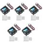 5PCS Raspberry Pi Fan Kesell Raspberry Pi DC Brushless CPU Cooling Fan 5V Heatsink Cooler Radiator with Accessories Screws