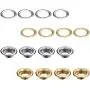 Grommet Kit 100 Sets Grommets Eyelets with 3 Pieces Install Tool Kit, 2 Colors (1/4 Inch Inside Diameter) Grommet Kit 100 Sets Grommets Eyelets with 3 Pieces Install Tool Kit, 2 Colors (1/4 Inch Inside Diameter)