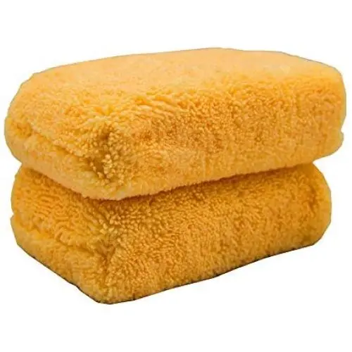 Chemical Guys MIC29702 Monster Fluff Interior Premium Microfiber Applicator, Orange (Pack of 2)
