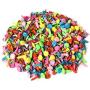 Jucoan 1000 PCS Mini Brads, 8 x 12mm Multi Colors Round Brass Metal Brads Paper Fasteners for Scrapbooking Crafts, DIY Projects