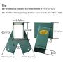 BETOOLL A-Frame 2 Brackets Swing Set Bracket with Mounting Hardware (Green)