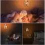 Himalayan Salt Lamp,Natural Wall Light Salt Lamp with 2 Bulbs,Rocks Salt Night Light with Butterfly Metal Basket Gift
