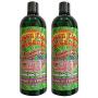 Green Piece Glass Cleaner 2 Bottles-16 oz and 5 Piece Mini Metal Nylon Tube Pipe Cleaner Brush Set with Keychain Ring Combo