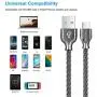 USB Type C Cable,Fantany Durable Metal USB A to C Charging Cable&Sync Compatible with Galaxy S10,S9,S9+,S8,S8+,Note 8,9,LG V40,50 G7,8, Pixel 2,3,HTC 10,Nexus 5X/6P, 3.3Feet,1Pack (Black, 3.3ft)