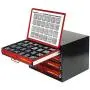 Olympia Tools 90-800 4-Drawer Hardware Organizer includes 2000-pieces Small Hardware, black/red