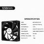 uphere 120mm Case Fan PWM 4PIN Long Life Cooling Case Fan for PC Cases, CPU Coolers, and Radiators,NK12BK4-3