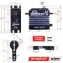 AGFRC 66KG-IP67-Waterproof Digital-Servo High-Torque Programmable - 12V Full Metal Gear Brushless Servo for 1/8 1/10 RC Models, Control Angle 180° (SA86BVMW&AGF-SPV2)