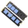 JEYI NVME NGFF M.2 SSD Heatsink Aluminum Alloy Sheet Thermal Conductivity Silicon Wafer Cooling Fan (Blue)