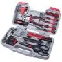 Cartman Red 39-Piece Tool Set - General Household Hand Tool Kit with Plastic Toolbox Storage Case (Cutting Plier) Cartman Red 39-Piece Tool Set - General Household Hand Tool Kit with Plastic Toolbox Storage Case (Cutting Plier)