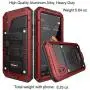 Beasyjoy iPhone Xs Case iPhone X/10 Metal Case Heavy Duty Alloy Cover Screen Full Body Protection Waterproof Shockproof DropProof Rugged Durable Defender for Outdoor Sports Red Beasyjoy iPhone Xs Case iPhone X/10 Metal Case Heavy Duty Alloy Cover Screen Full Body Protection Waterproof Shockproof DropProof Rugged Durable Defender for Outdoor Sports Red