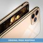 MILPROX iPhone 11 Pro Max Case, Clear Transparent Shockproof Shell Free Screen Protector with Electroplated Edge Cover Cases for iPhone 11 Pro Max 6.5 Inch - Gold