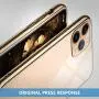 MILPROX iPhone 11 Pro Max Case, Clear Transparent Shockproof Shell Free Screen Protector with Electroplated Edge Cover Cases for iPhone 11 Pro Max 6.5 Inch - Gold