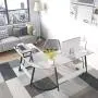 CubiCubi Modern L-Shaped Desk Computer Corner Desk, 59.1'' Home Office Writing Study Workstation with Small Table, Space Saving, Easy to Assemble CubiCubi Modern L-Shaped Desk Computer Corner Desk, 59.1'' Home Office Writing Study Workstation with Small Table, Space Saving, Easy to Assemble
