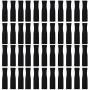 44Pcs Reusable Straws Tips, Silicone Straw Tips, Black Food Grade Straws Tips Covers Only Fit for 1/4 Inch Wide(6MM Out diameter) Stainless Steel Straws by Accmor