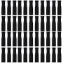 44Pcs Reusable Straws Tips, Silicone Straw Tips, Black Food Grade Straws Tips Covers Only Fit for 1/4 Inch Wide(6MM Out diameter) Stainless Steel Straws by Accmor