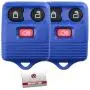2 KeylessOption Blue Replacement 3 Button Keyless Entry Remote Control Key Fob Clicker 2 KeylessOption Blue Replacement 3 Button Keyless Entry Remote Control Key Fob Clicker