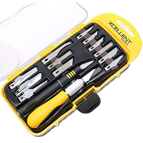 Xcellent Global Precision Craft Knife Set Craftsman Hobby Knife Set 14 Pieces HG203 Xcellent Global Precision Craft Knife Set Craftsman Hobby Knife Set 14 Pieces HG203