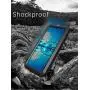 GFU Tempered Glass Armor Huawei P30 Case, Outdoor Dustproof Cover Shell for Huawei P30 Full Body Hybrid Heavy Duty Metal Shockproof (Black, P30)