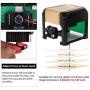 Engraving Machine, MYSWEETY 3000mW Mini Desktop Printer Engraver Machine Working Area 80X80mm for Home Use DIY Logo(Easy to Operate)