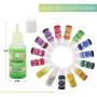 LETS RESIN Epoxy Resin Dye,15 Colors Translucent Epoxy Resin Pigment,Liquid Resin Color Pigment Each 0.35oz,Concentrated Resin Paint,Resin Colorant for Epoxy Resin,Resin Molds,Jewelry Art Crafts