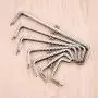 7PCS Metal Purse Bag Frame Kiss Clasp Lock-Square Purse Frame Handle for Clutch Bag Accessories Kiss Clasp Lock Mixed Size 6.5cm to 20cm