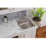 Elkay D117193 Dayton Single Bowl Drop-in Stainless Steel Bar Sink