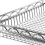 Seville Classics 3-Tier UltraDurable Commerical-Grade Heavy-Duty NSF-Certified Service Utility Storage Cart, 33.75'' W, Chrome