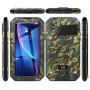Beasyjoy iPhone XR Metal Case Heavy Duty with Screen Full Body Protective Waterproof Shockproof Drop Proof Tough Rugged Hybrid Military Grade Defender Outdoor Black (Camo)