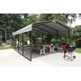 Arrow 12 x 20 x 7 29-Gauge Carport with Galvanized Steel Roof Panels