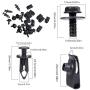 BingSnow 28 Pcs Engine Splash Shield Body Bolts Fender Bumper Clips Rivets Extruded U-Nuts Kit for Nissan 370Z 350Z Infiniti G35 G37 FX35 FX45 EX35