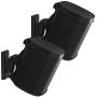 Sanus Adjustable Sonos Wall Mount for Sonos One, Play:1, Play:3 - Tool Free Tilt & Swivel Adjustments for Best Audio - Pair (Black)
