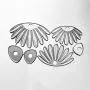 Daisy Flower Metal Cutting Dies Alinacrafts Scrapbooking Card Making Die Cuts Thanksgiving Christmas Craft Dies (#10)