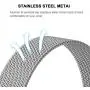 QusFy Metal Band Compatible with Inspire & Inspire HR, Stainless Steel Magnetic Replacement Band Accessories Small Large for Women Men, Silver, Black, Lilac, Sangria, Champagne