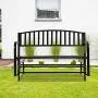 Patio Glider Bench Garden Bench for Patio Outdoor Bench Metal Bench Park Bench Cushion for Yard Porch Clearance Work Entryway Patio Glider Bench Garden Bench for Patio Outdoor Bench Metal Bench Park Bench Cushion for Yard Porch Clearance Work Entryway