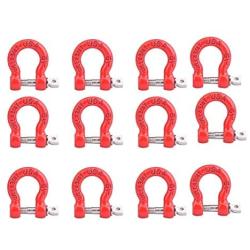 VERBAY RC Car Trailer Buckle, 12 Pcs Metal Tow Shackle Rescue Lock Catch for RC Climbing Crawler Car Accessory Parts