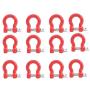 VERBAY RC Car Trailer Buckle, 12 Pcs Metal Tow Shackle Rescue Lock Catch for RC Climbing Crawler Car Accessory Parts