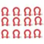 VERBAY RC Car Trailer Buckle, 12 Pcs Metal Tow Shackle Rescue Lock Catch for RC Climbing Crawler Car Accessory Parts