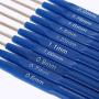 PAFUWEI Fashion Metal Knitting Needles 20 Pieces Blue Crochet Hooks Kits with Ergonomic Grips 0.6-2.0mm,Convenient to Knitting a Sweater