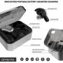 Wireless Earbuds, AMORNO True Bluetooth Headphones in-Ear Deep Bass Noise Cancelling Earphones Mini Sweatproof Sports Headsets with Charging Case Built-in Mic