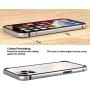 Slim Thin Phone Case Compatible with iPhone 12 12 Pro, Metal Bumper Cover with Soft TPU Inner [No Signal Interference][Support Wireless Charging] Compatible for iPhone 12 12 Pro, Silver