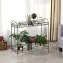 Yaheetech 2 Tier Metal Plant Stand for Outdoor/Indoor, Plant Display Rack Flower Pot Stand Shelf for Home Garden Backyard Patio, Home Storage Organizer Rack Black,33.5 x 13.4 x 31.9 inch Yaheetech 2 Tier Metal Plant Stand for Outdoor/Indoor, Plant Display Rack Flower Pot Stand Shelf for Home Garden Backyard Patio, Home Storage Organizer Rack Black,33.5 x 13.4 x 31.9 inch
